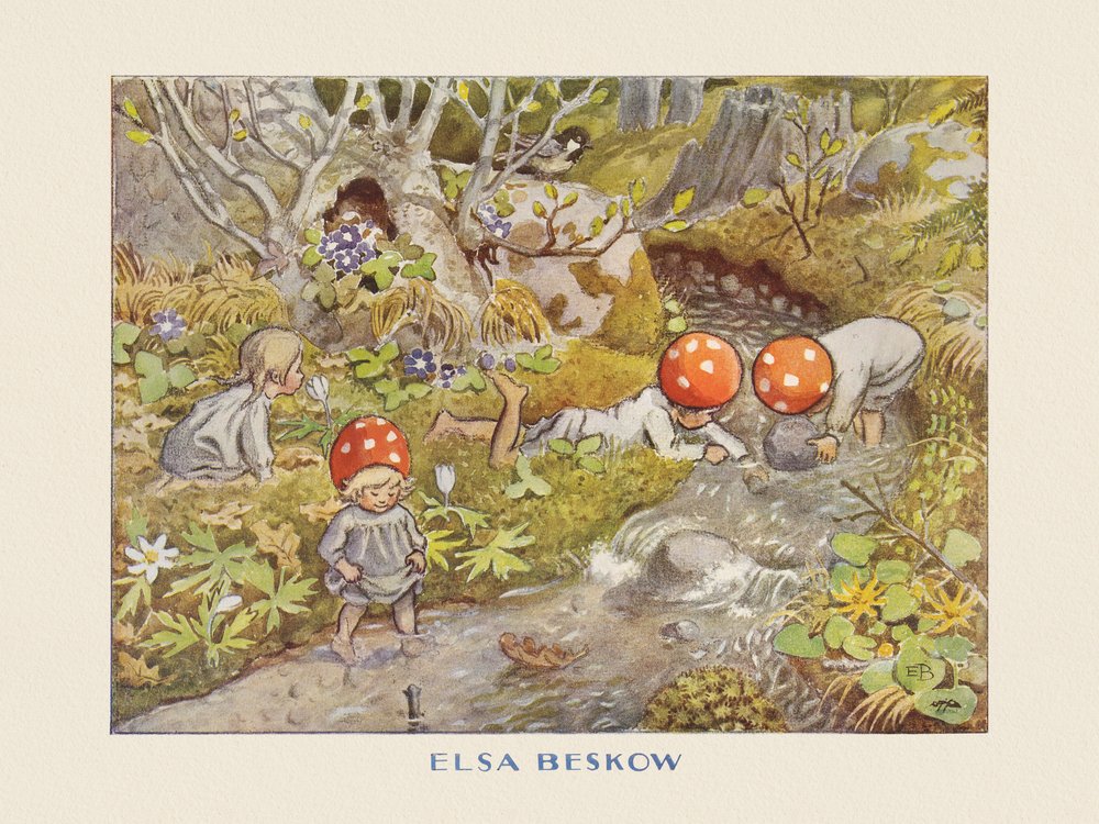 De Tomtebo-kinderen Bäcken door Elsa Beskow