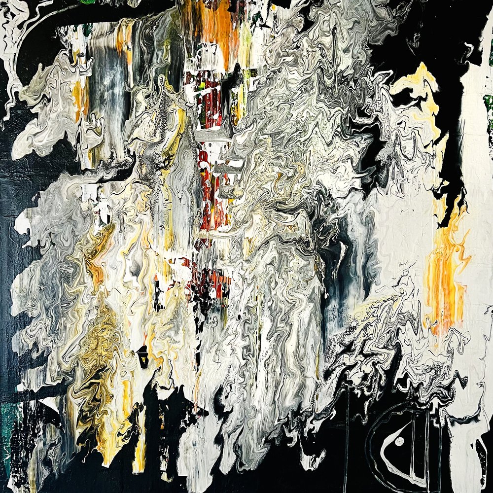 Abstract Gold Flow door Fredrik Olsen