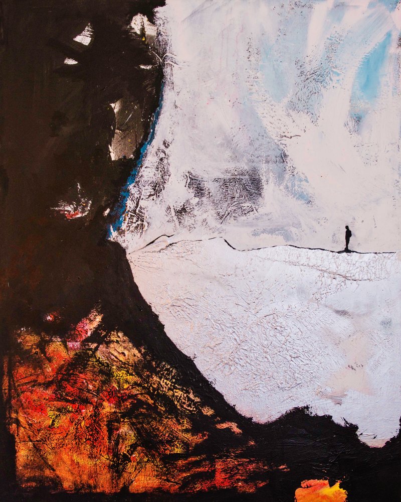 Eenzame figuur – Abstracte reis door Fredrik Olsen