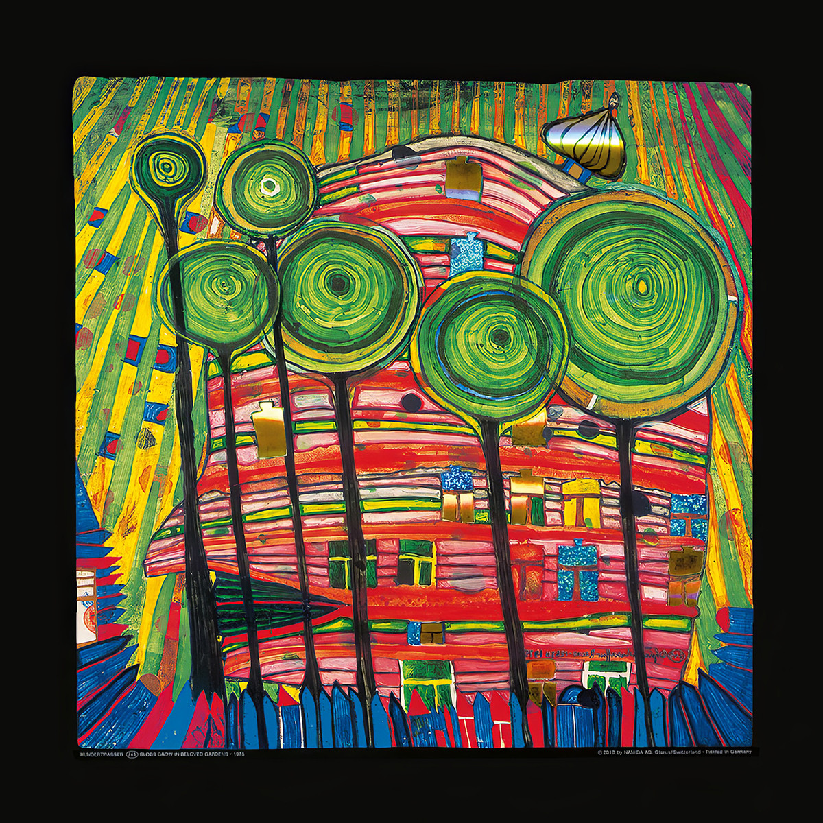 Die dingen groeien in geliefde tuinen door Friedensreich Hundertwasser