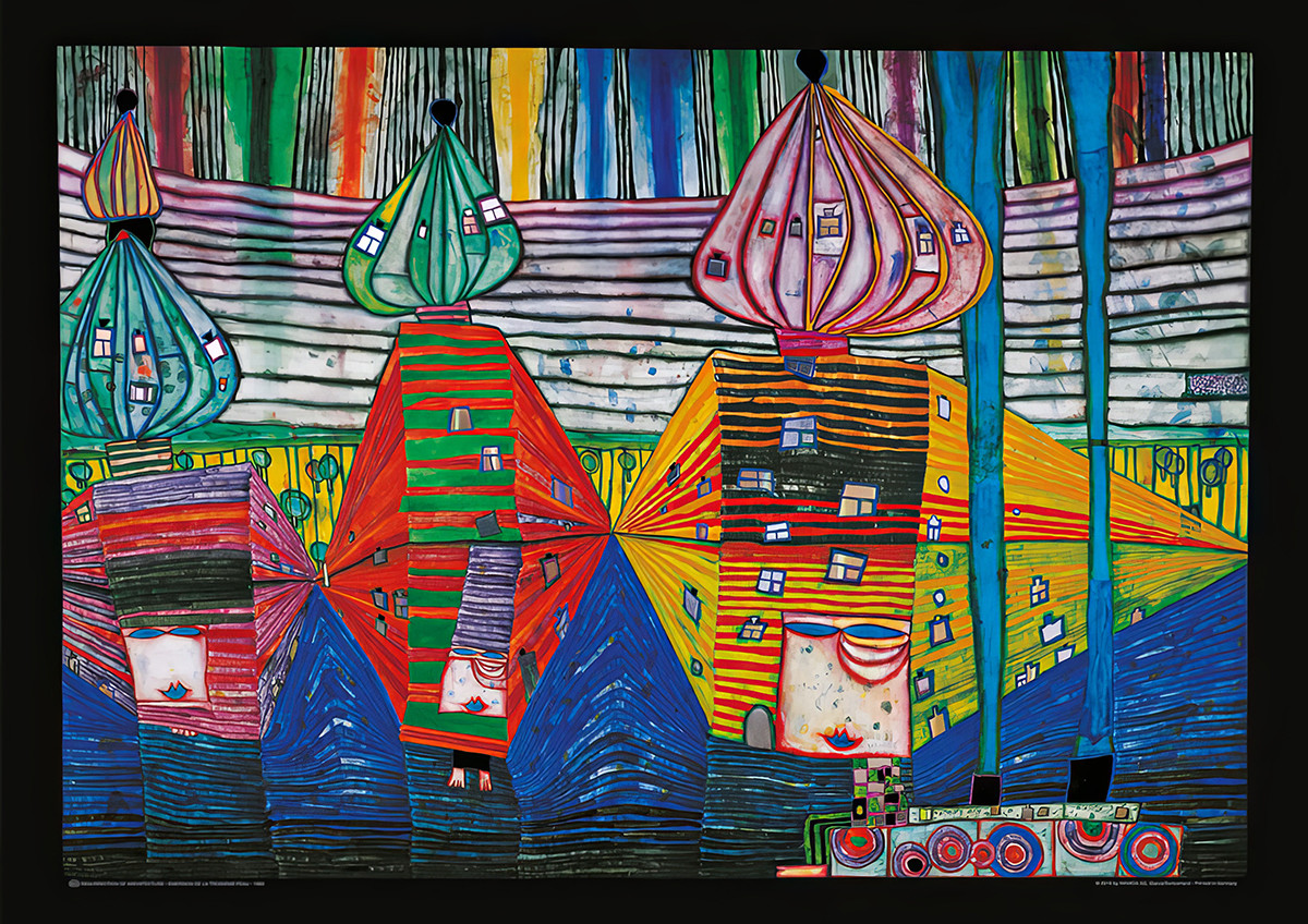 De opkomst van de Derde Huid door Friedensreich Hundertwasser