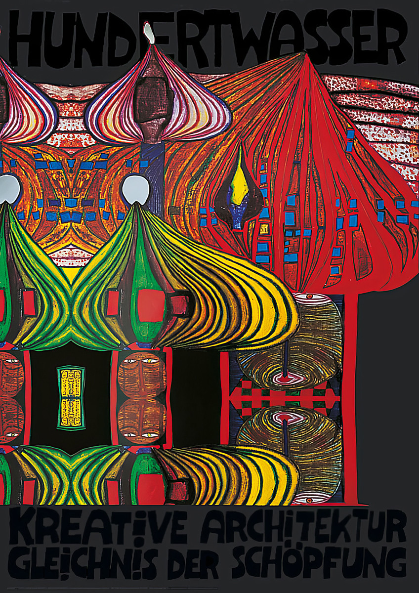 Creatieve architectuur – een gelijkenis van de schepping door Friedensreich Hundertwasser