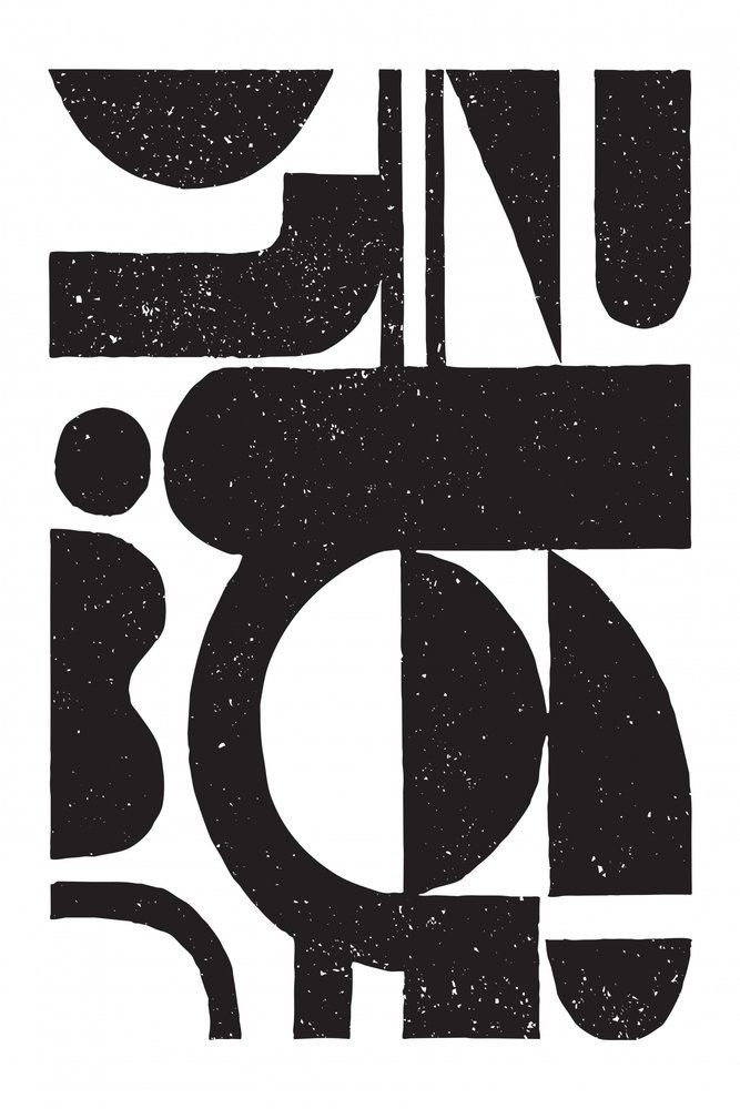 Abstracte, gestructureerde vormen door Fun Qui