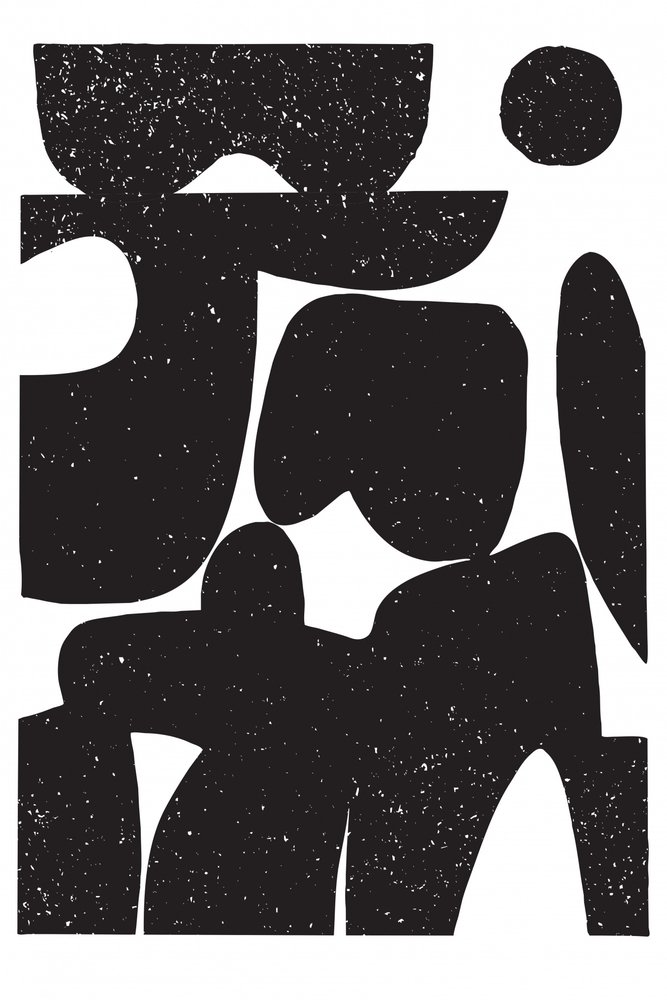 Moderne abstracte figuren door Fun Qui