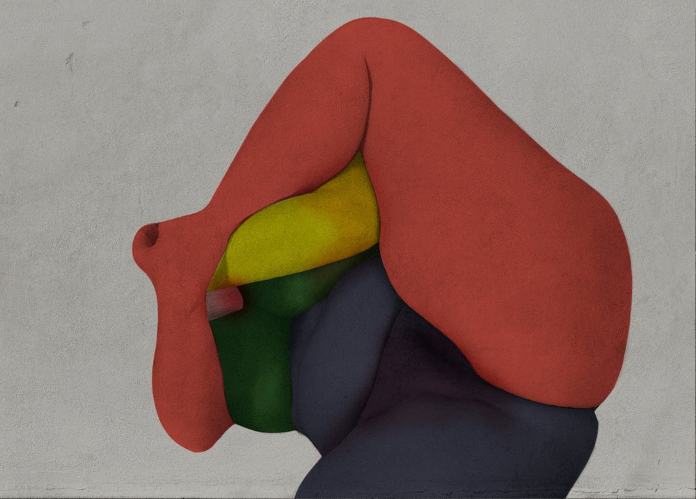 Verstrengelde abstracte vormen door Fuyuki Hattori