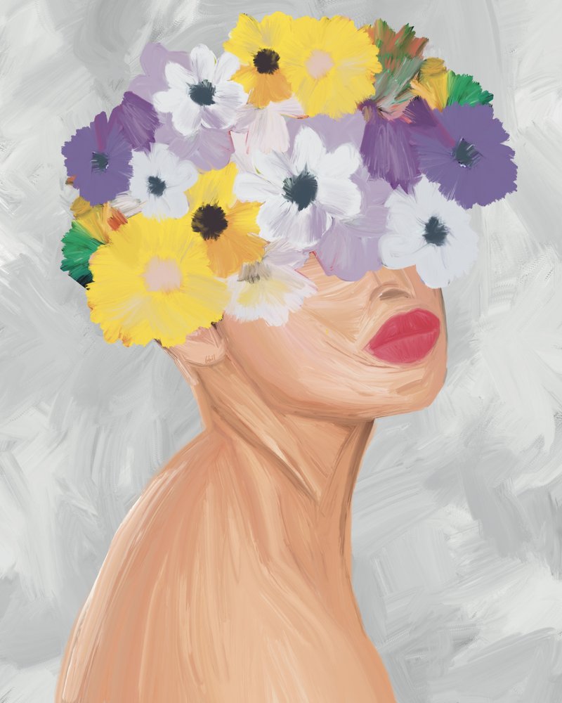 Kleurrijke bloemenkrans door GIovanna Gil Alves