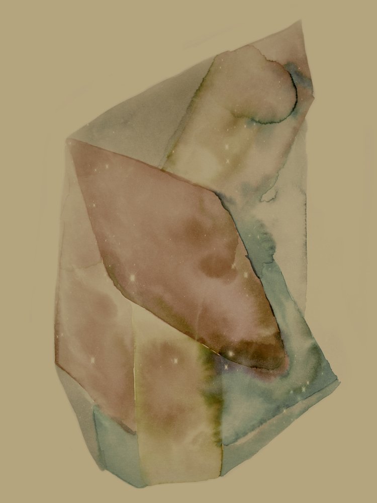 Abstracte aquarellagen door Gemma Bardot