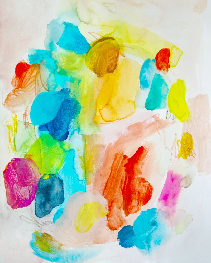 Kleurrijke abstracte vormen door Gemma Bardot