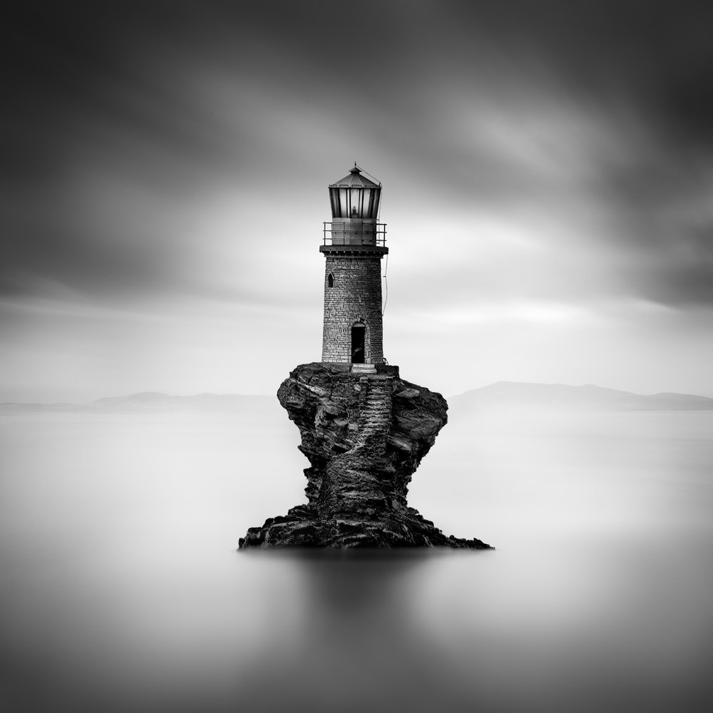 De vuurtoren van Solitary Rock door George Digalakis