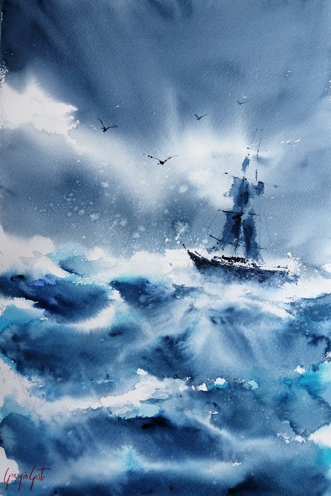 boot in de storm 3 door Giorgio Gosti