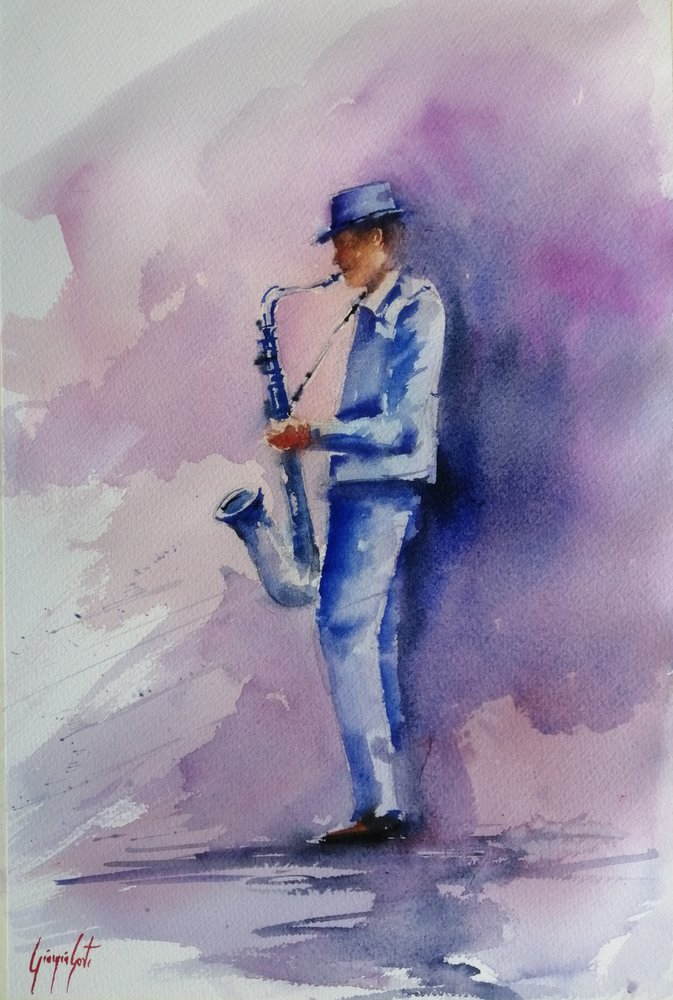 muzikant 11 door Giorgio Gosti