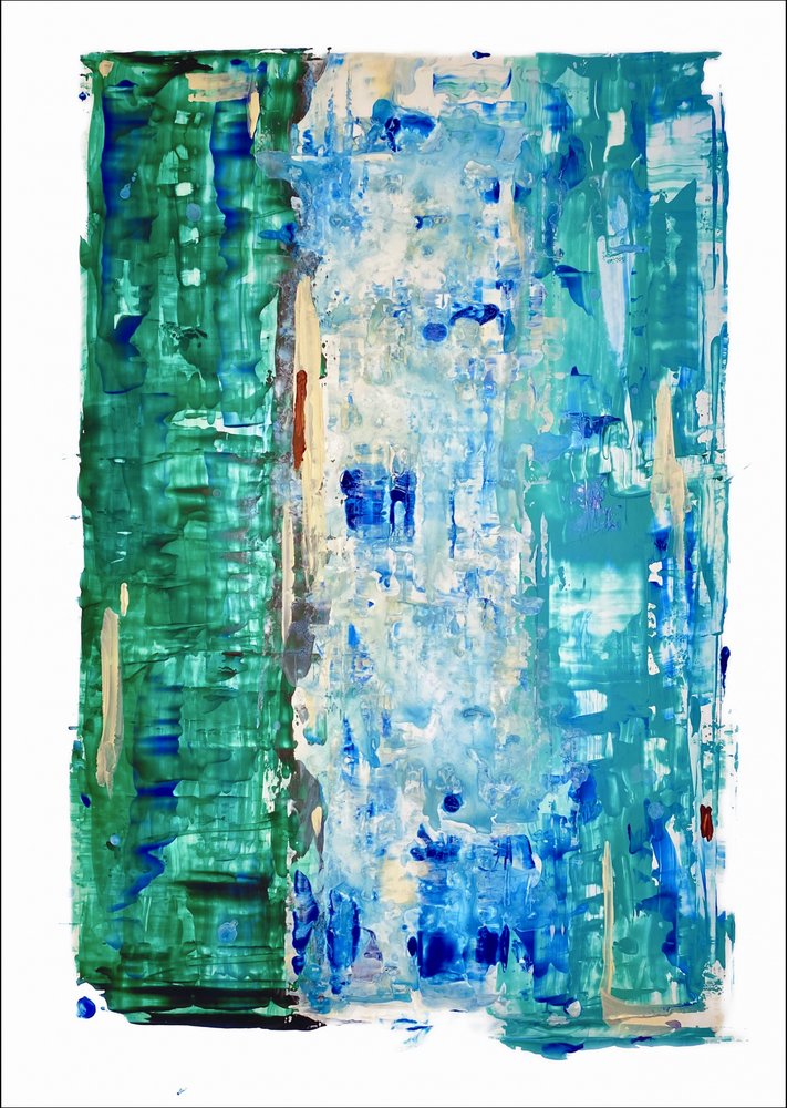 Moderne abstracte oceaankleuren door Gustaf Tidholm