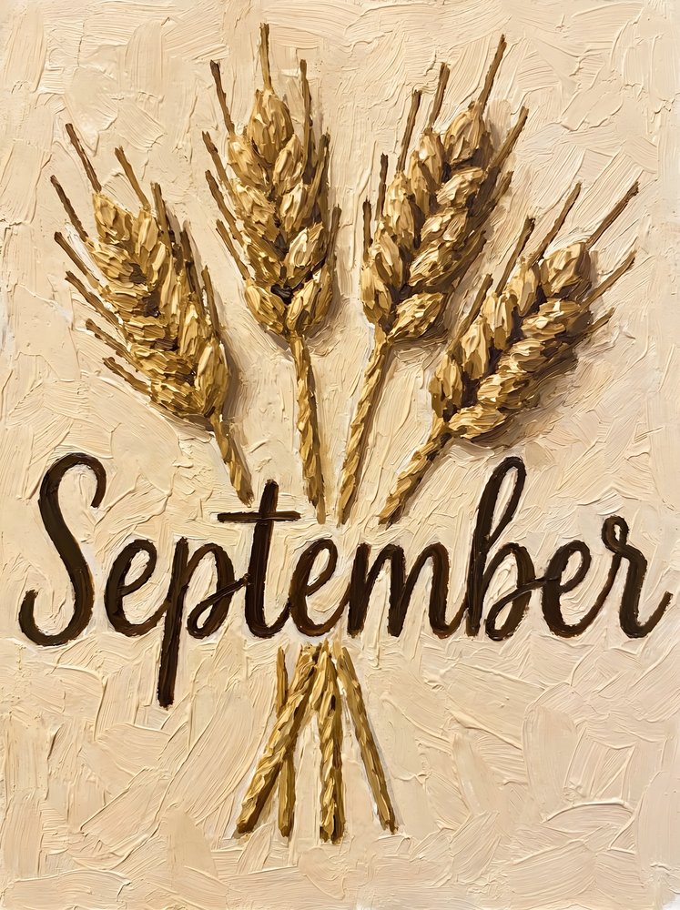 De tarweoogst in september door HUGO