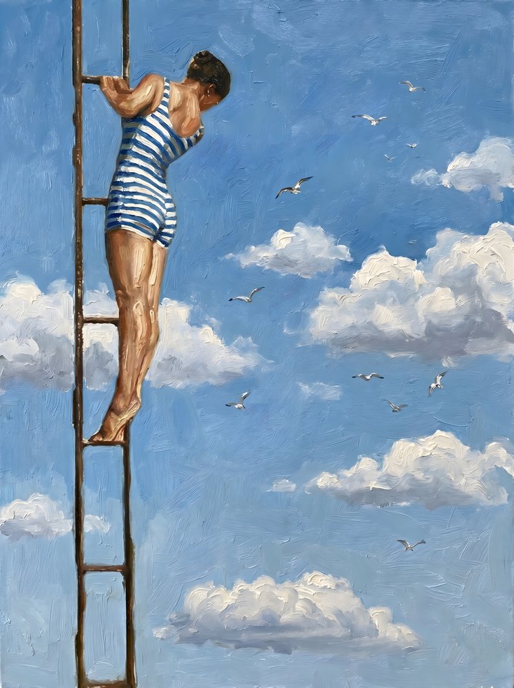 Sky Ladder-zwemmer door HUGO