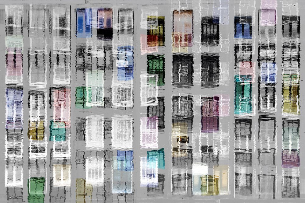 Abstract City Windows door Igor Shrayer