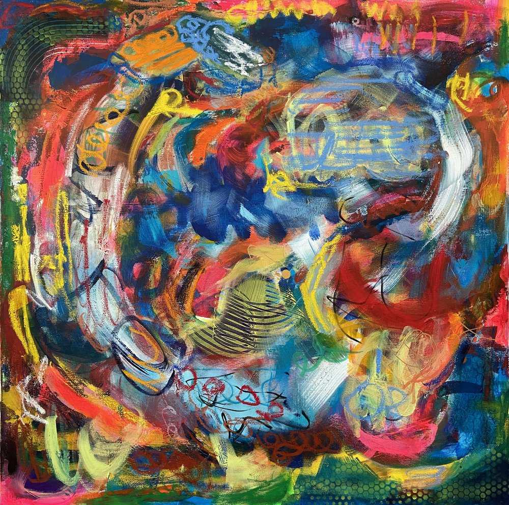 Levendig, dynamisch en abstract door Irene Chua