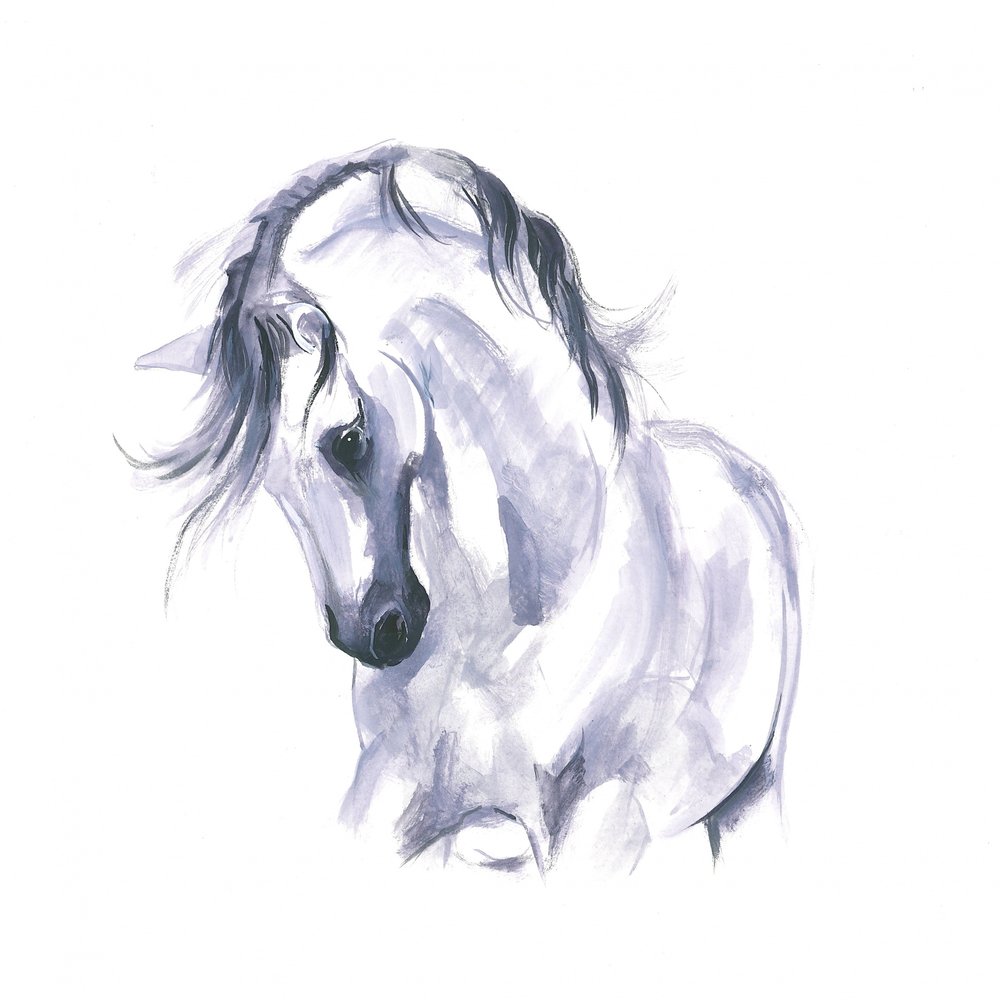 Studie van een paard in beweging door Isabelle Brent