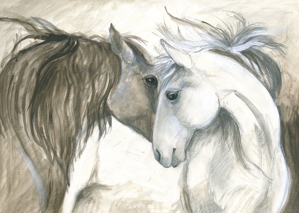 Tedere band tussen twee paarden door Isabelle Brent