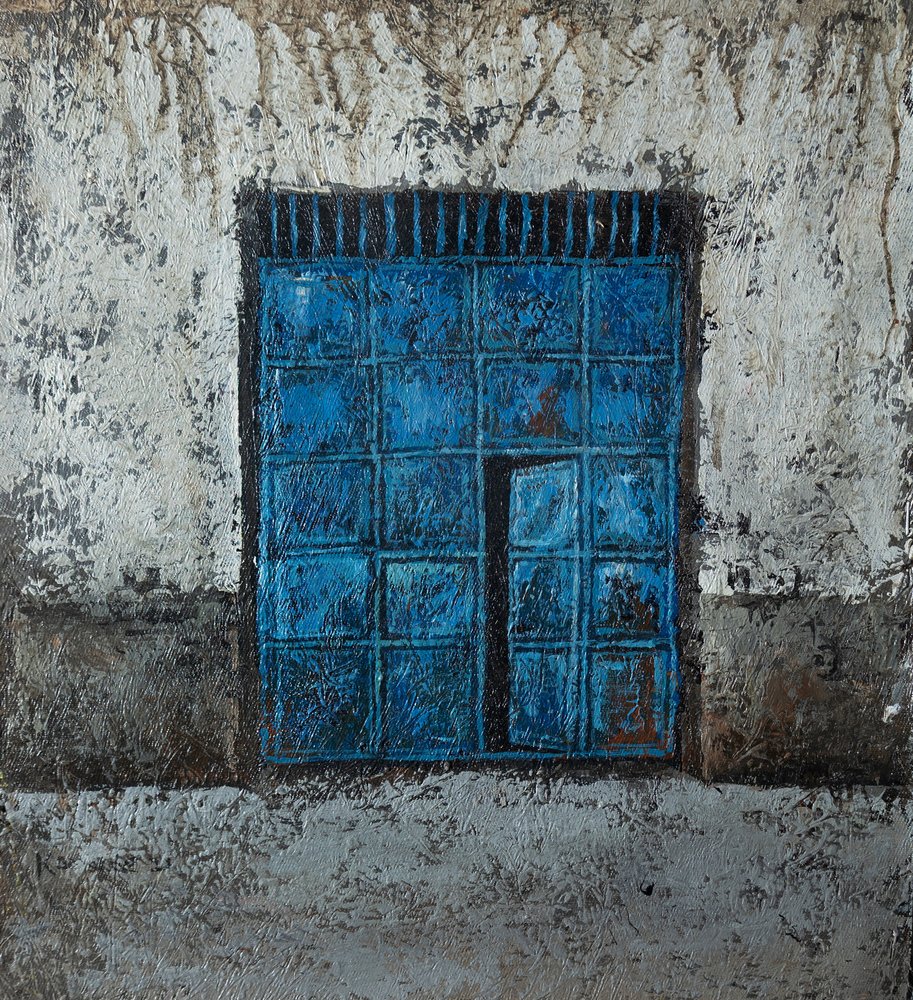 Verweerd blauw raam door James Kamande