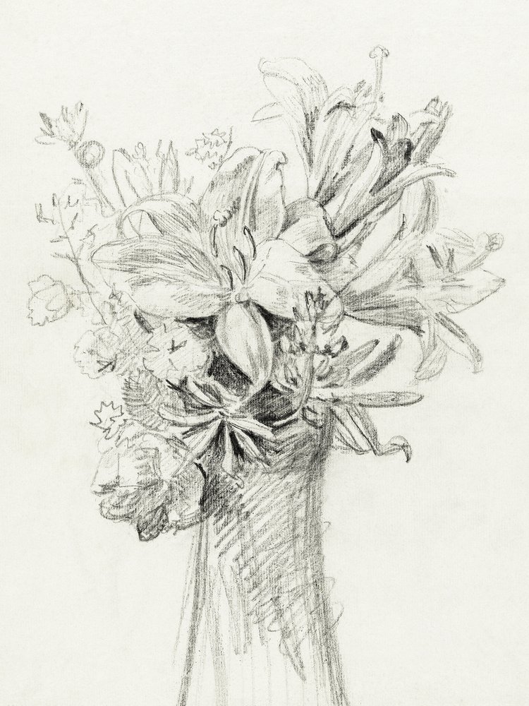 Bloemen in een vaas door Jean Bernard