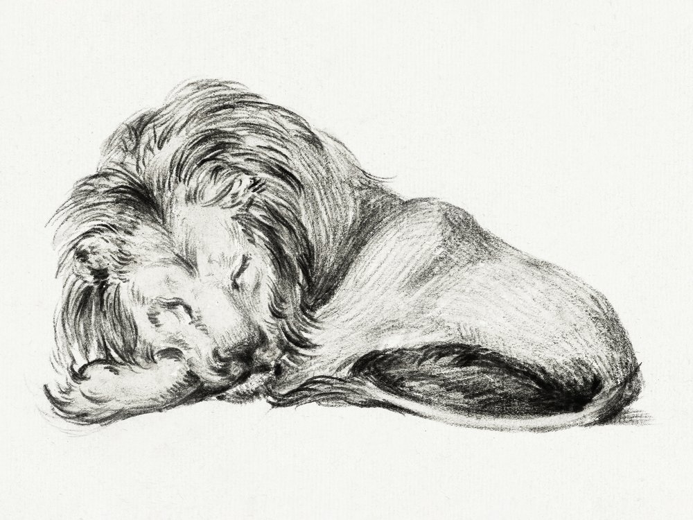 De liggende leeuw door Jean Bernard