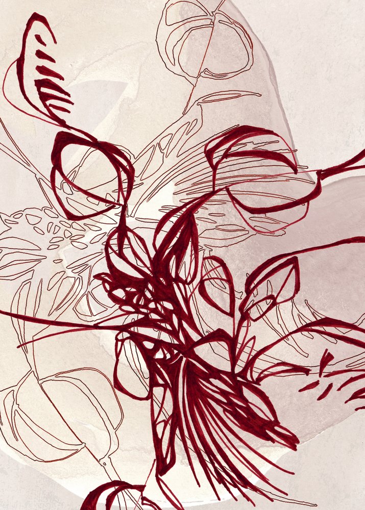 Elegante botanische lijnen door Jenja Braun