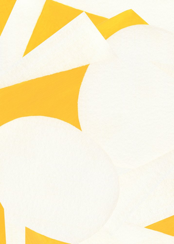 Gouden abstracte vormen door Jenja Braun