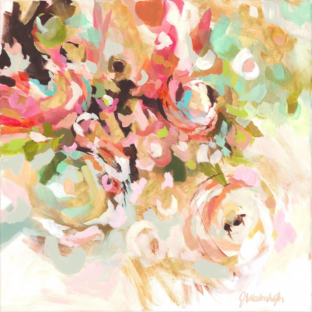 Bloemenabstract door Jenny Westenhofer