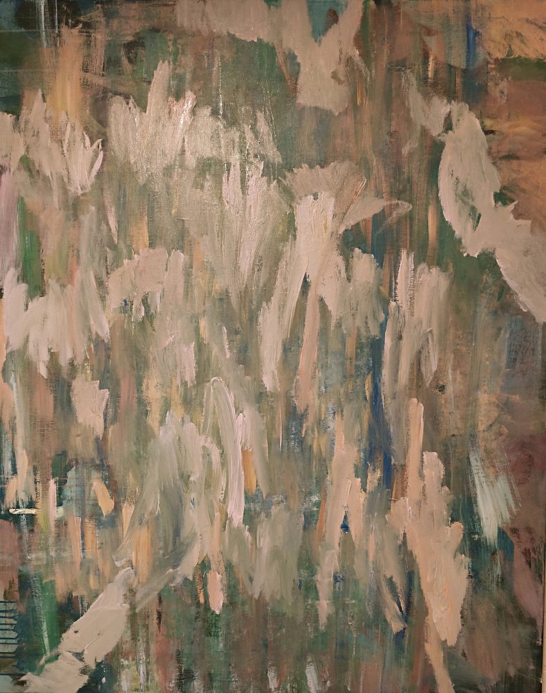 Abstracte bosschilderij door Joackim Schou Dahle
