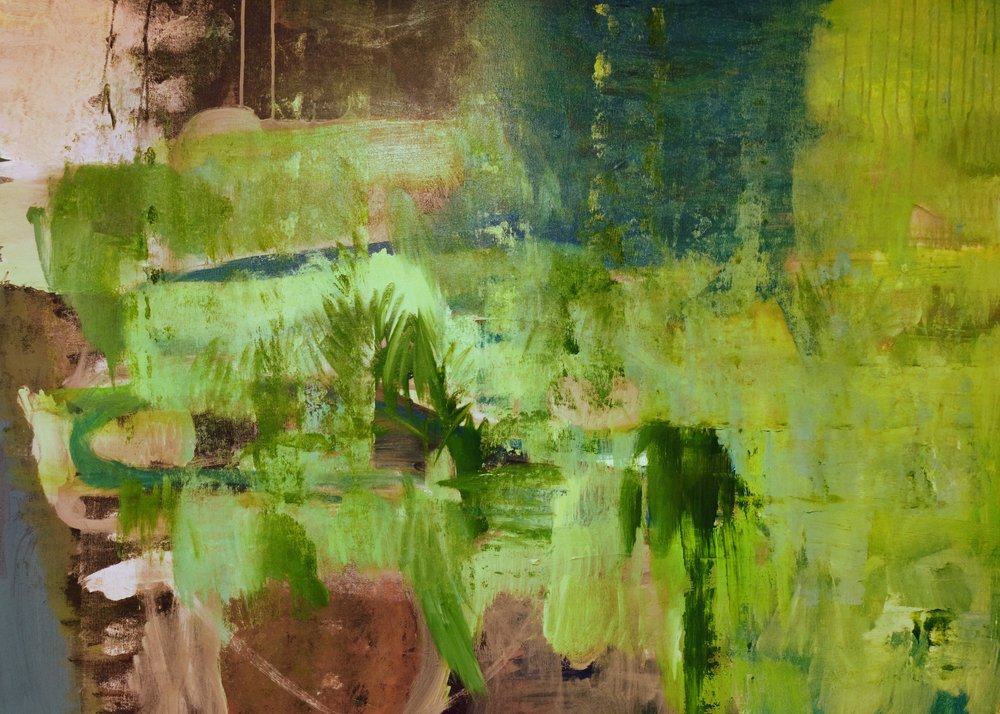 Weelderige groene abstractie door Joackim Schou Dahle
