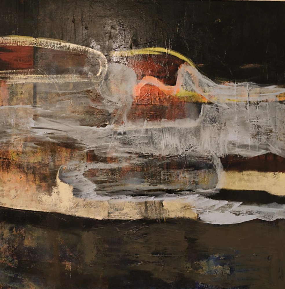 Stemmige abstracte stroming door Joackim Schou Dahle