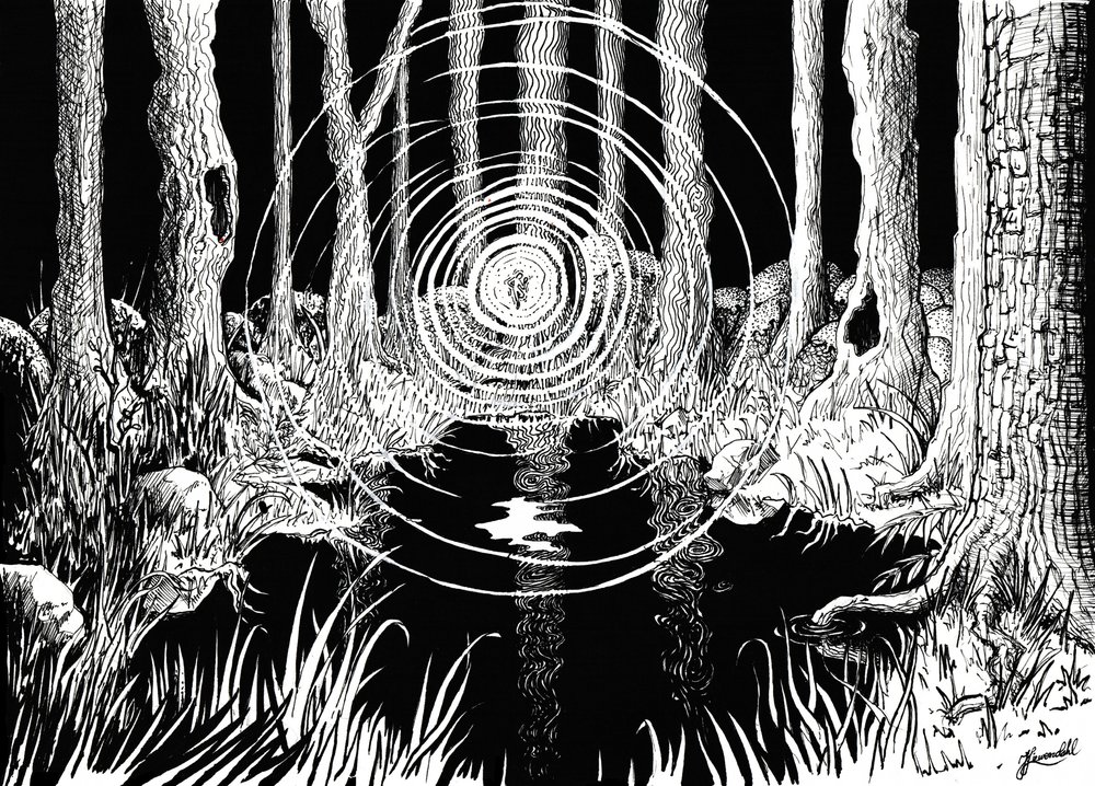 Mystieke bosgolven door Johan Liewendahl