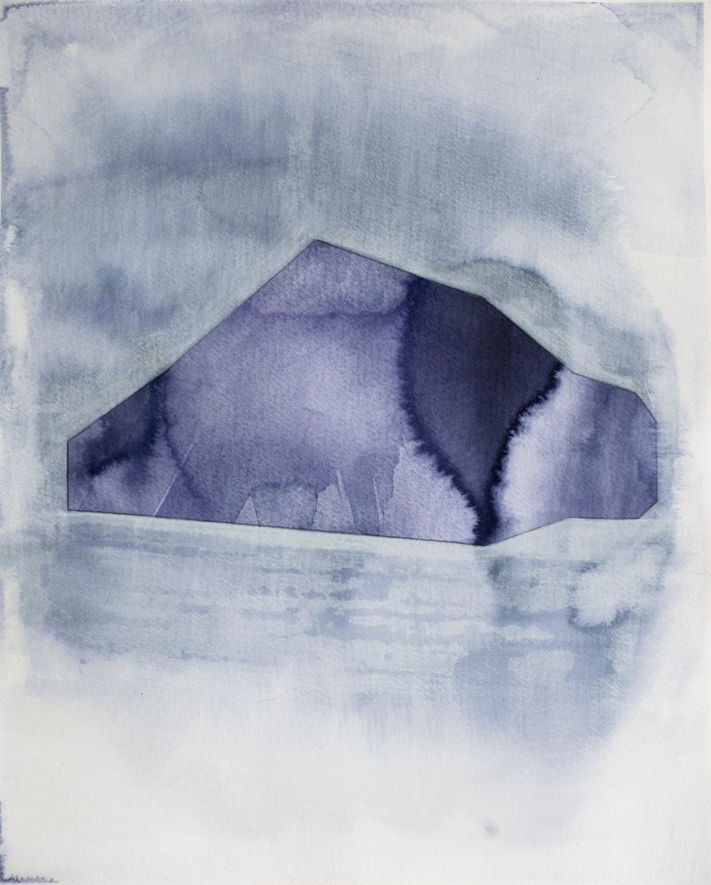 Abstracte blauwe geometrie door Joshua Hoskins