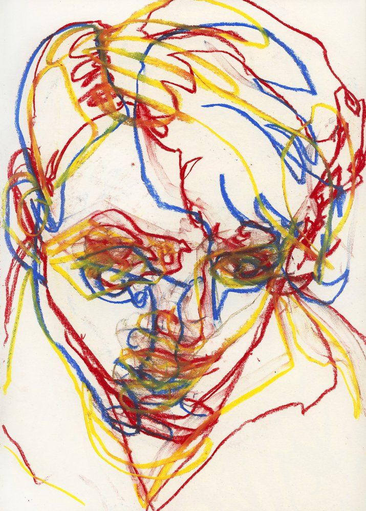 Kleurrijk, expressief portret door Joshua Hoskins