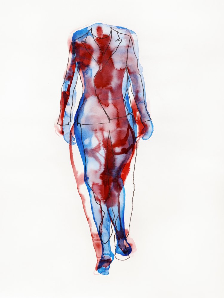 Dynamische zakenvrouw door Joshua Hoskins
