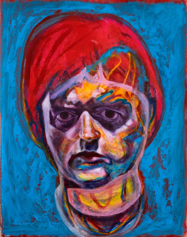 Levendig abstract portret door Joshua Hoskins