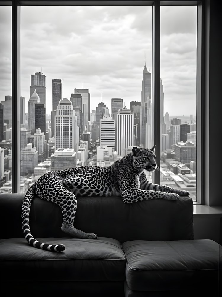 Uitzicht op Urban Leopard door Josie George