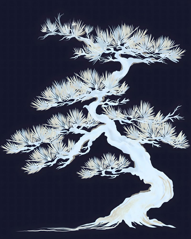 Witte bonsaiboom door Josie George