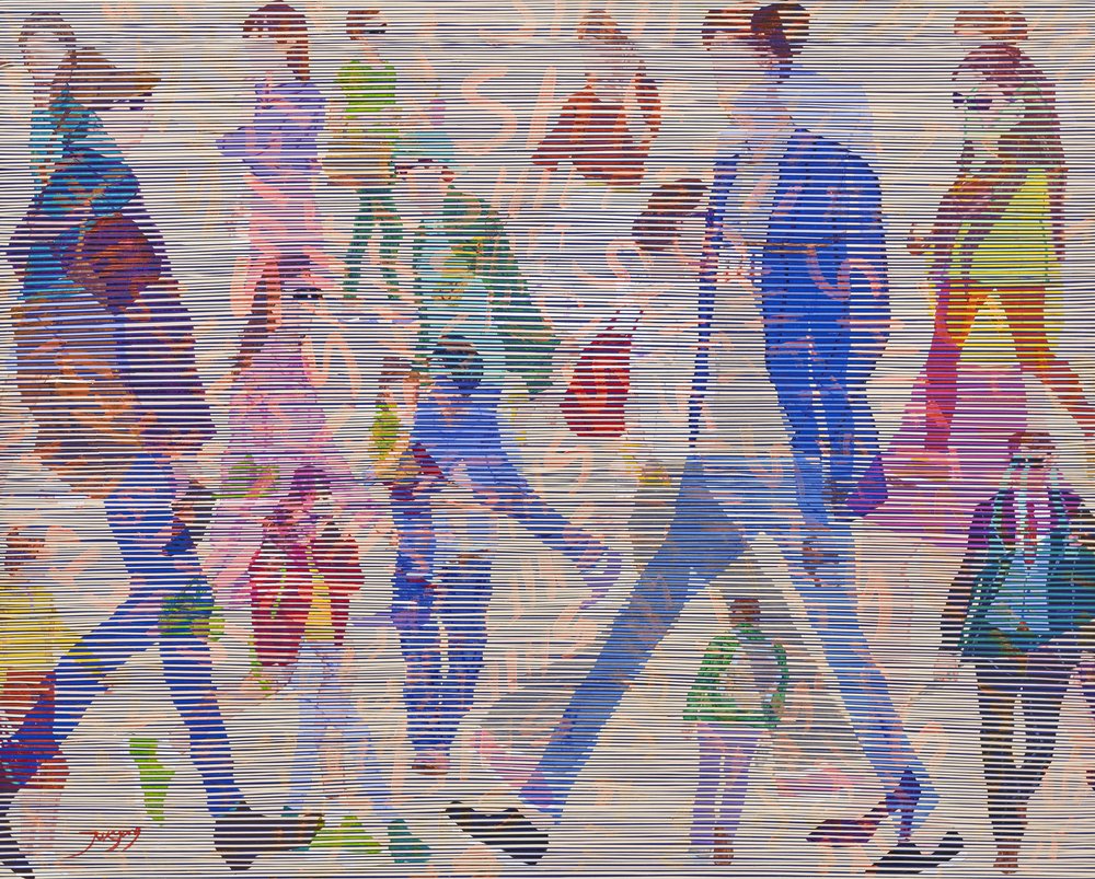 Abstract City Walkers door Jukyong Park