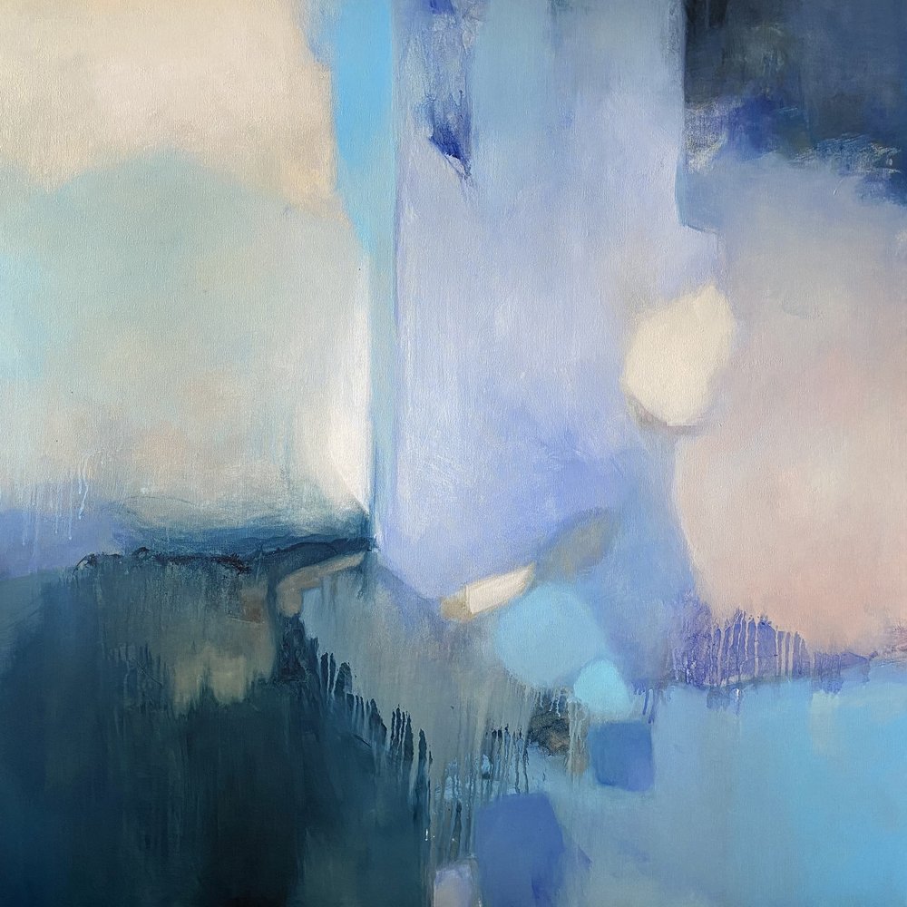 Abstract: Blauwe sereniteit door Julia Purinton