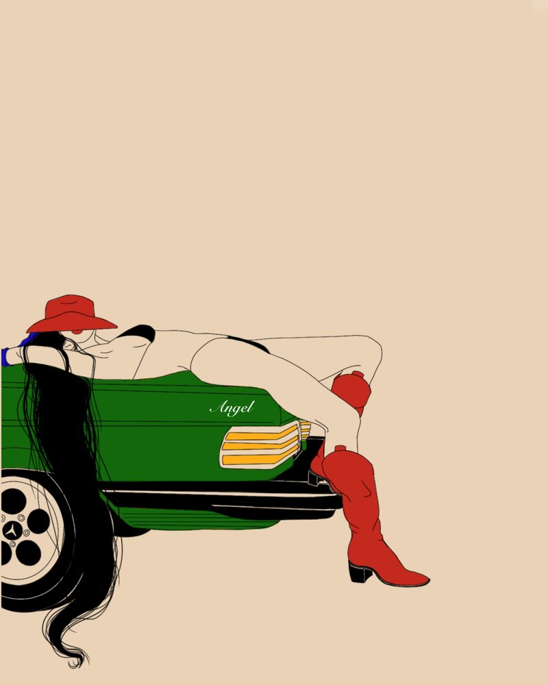 Red Hat-autostijl door Juliana Kokolari