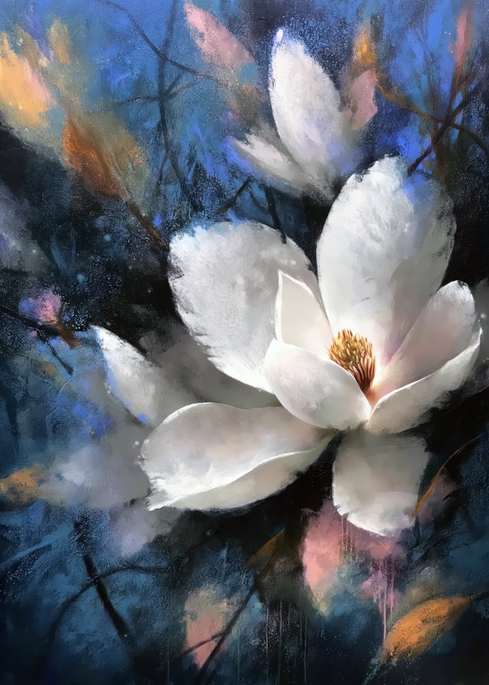 Elegante Magnolia Bloom door Justyna Jaszke