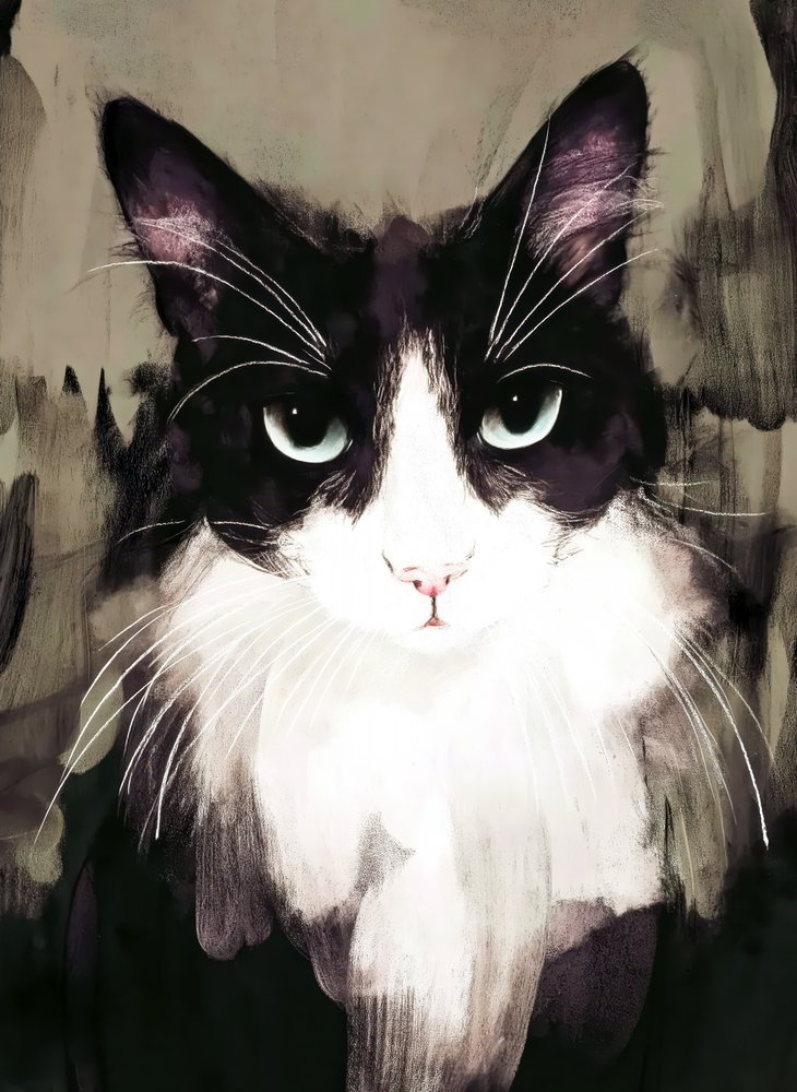 Intense Cat Gaze door Justyna Jaszke