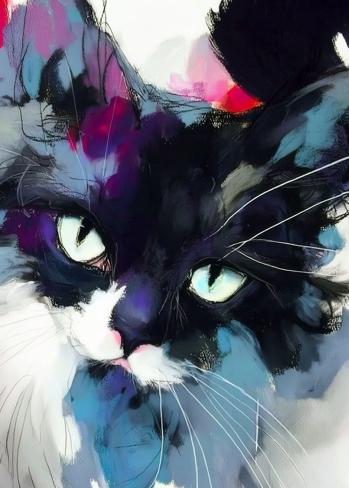 Levendige kattenblik door Justyna Jaszke