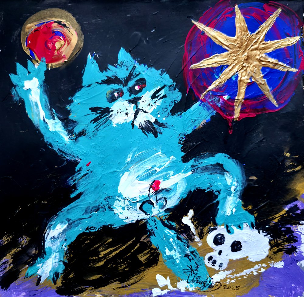 Blauwe demonkat door Kanat Ibragimov