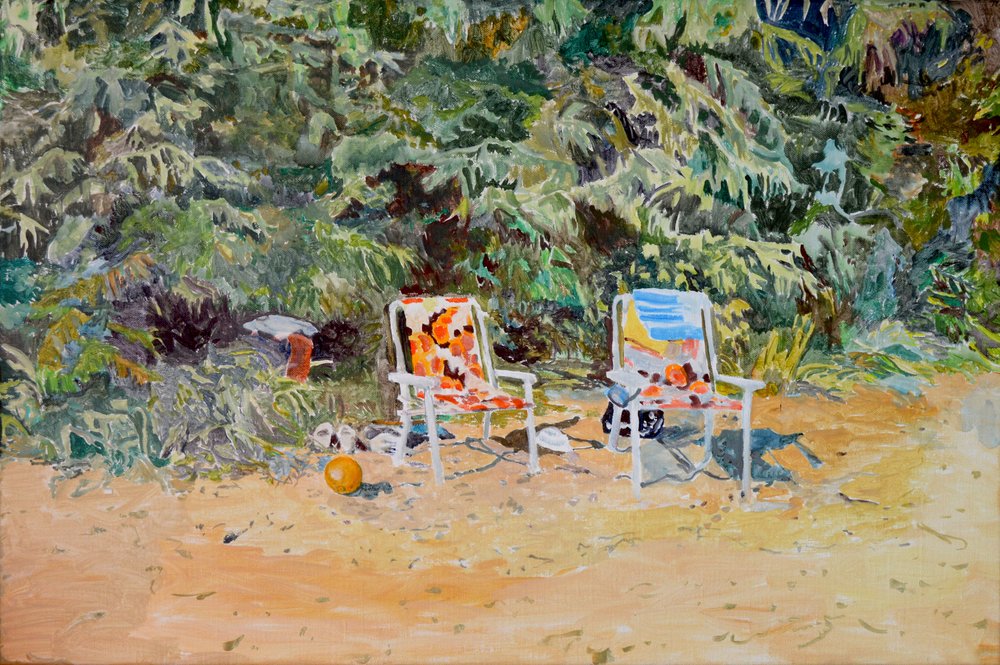 Zomerstrandstoelen door Karin Bos
