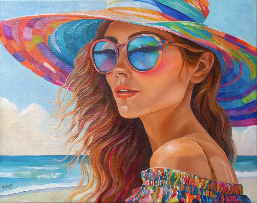 Zomerse strandmode door Kay Shanley