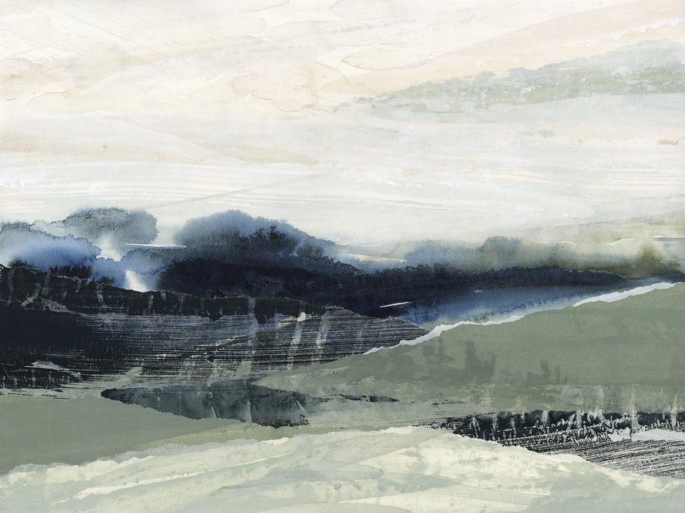Rustig abstract landschap door Lara Eckerman