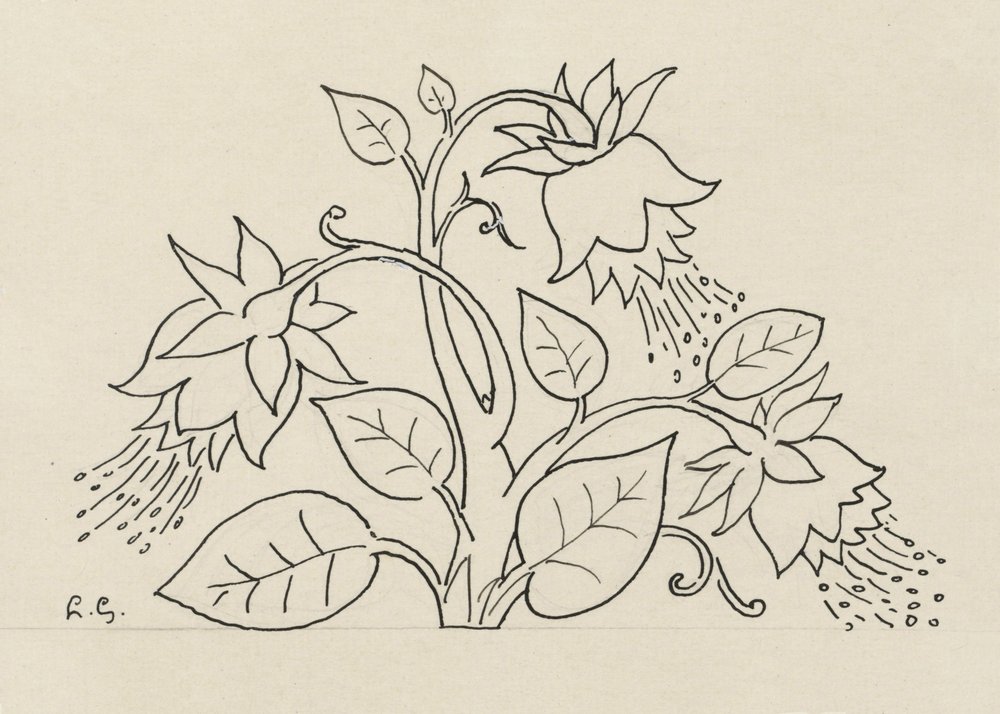 Bloemenstruik door Leo Gestel