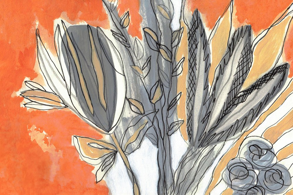 Moderne botanische studie door Lori Ann Folz